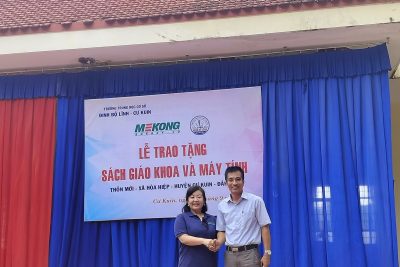 TIẾP NHẬN TÀI TRỢ TỪ CÔNG TY NĂNG LƯỢNG MEKONG